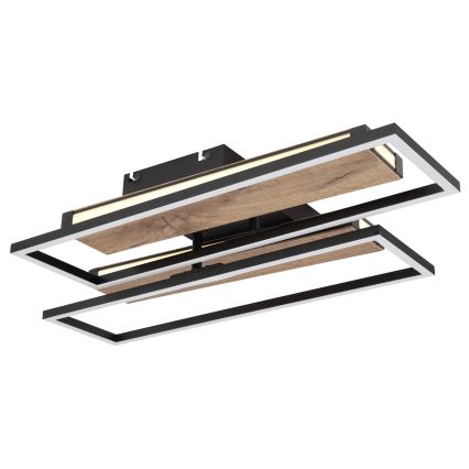 Globo 67299D1 - LED потолочный светильник COLLI LED/48Вт/230В 52x60 см коричневый/чёрный