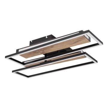 Globo 67299D1 - LED стельовий світильник COLLI LED/48Вт/230В 52x60 см коричневий/чорний