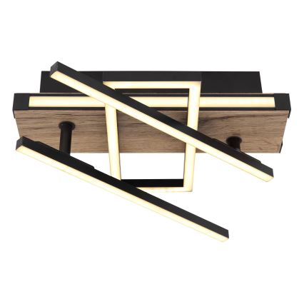 Globo 67299D2 - LED-потолочный светильник COLLI LED/30W/230V 46x68 cm коричневый/чёрный