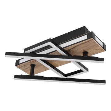 Globo 67299D2 - LED стельовий світильник COLLI LED/30W/230V 46x68 см коричневий/чорний