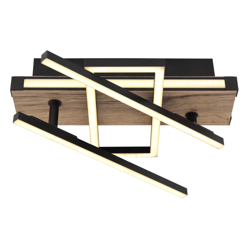 Globo 67299D2 - LED стельовий світильник COLLI LED/30W/230V 46x68 см коричневий/чорний