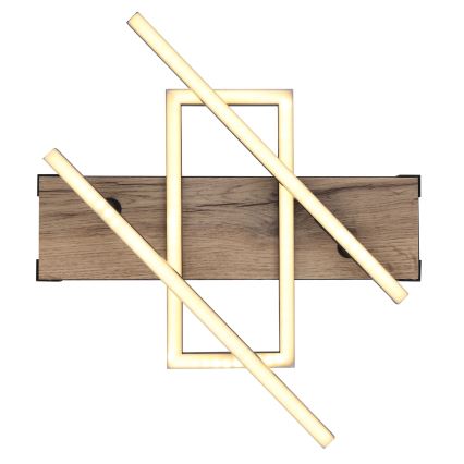 Globo 67299D2 - LED стельовий світильник COLLI LED/30W/230V 46x68 см коричневий/чорний