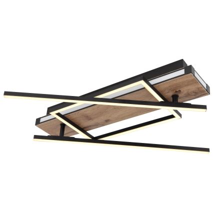 Globo 67299D3 - LED-потолочный светильник COLLI LED/40W/230V 88x120 см бежевый/чёрный