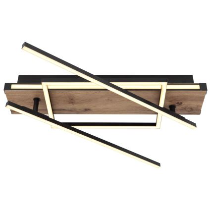 Globo 67299D3 - LED-стельовий світильник COLLI LED/40W/230V 88x120 см бежевий/чорний