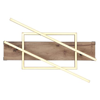 Globo 67299D3 - LED-стельовий світильник COLLI LED/40W/230V 88x120 см бежевий/чорний