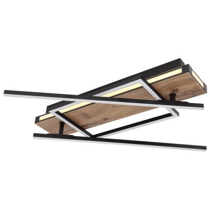 Globo 67299D3 - LED-стельовий світильник COLLI LED/40W/230V 88x120 см бежевий/чорний