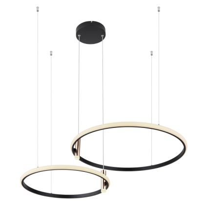 Globo - Светодиодная подвесная люстра с регулированием яркости LED/55W/230V 2700-6000K черный + дистанционное управление