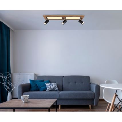 Globo - Светодиодный точечный светильник LED/24W/230V + 3xGU10/5W