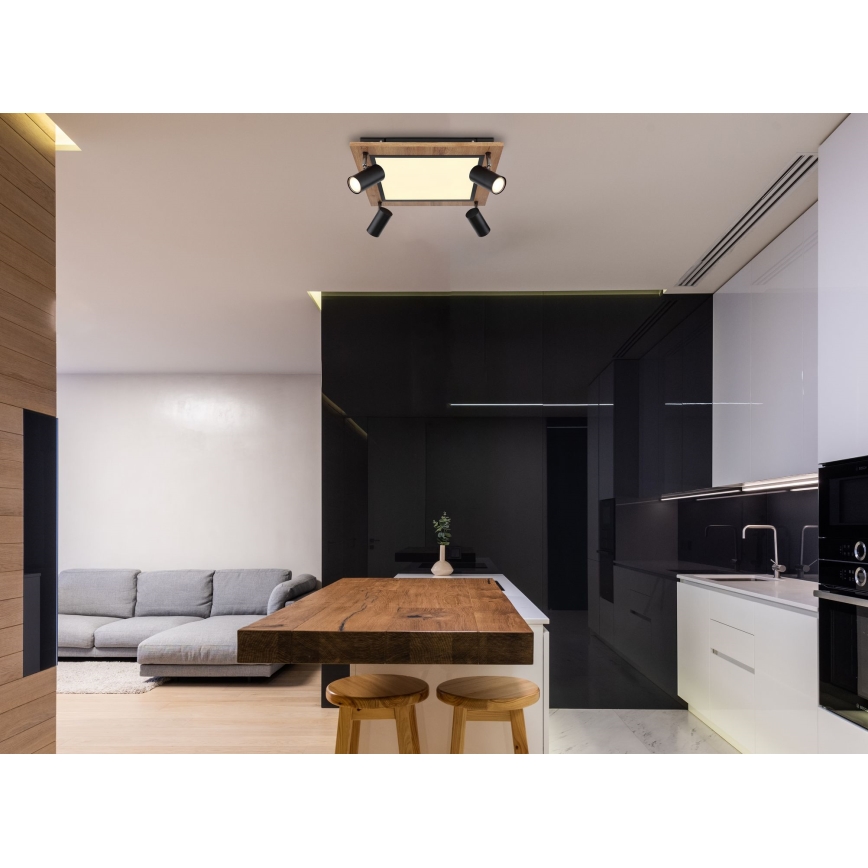 Globo - Світлодіодний точковий світильник 4xGU10/5W/230V + LED/24W/230V