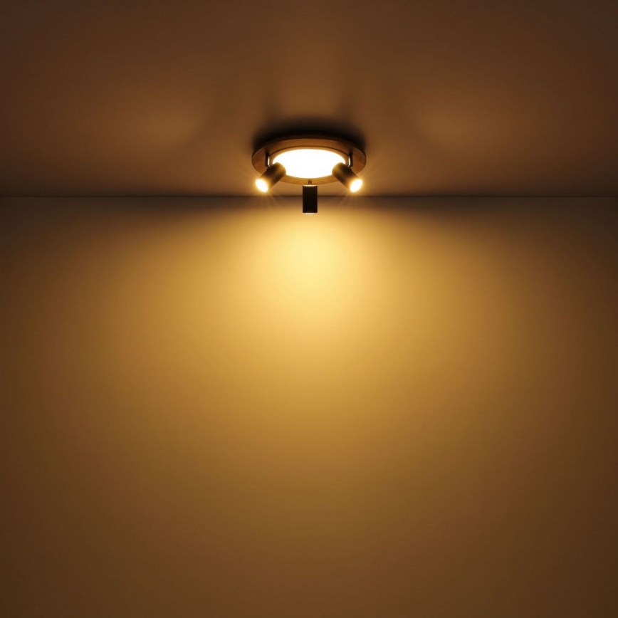 Globo - Светодиодный точечный светильник 3xGU10/5W/230V + LED/15W/230V