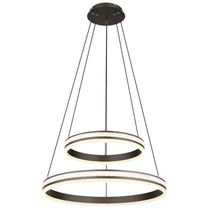 Globo - Світлодіодна підвісна люстра з регулюванням яскравості LED/60W/230V 2700K-6000K + пульт дистанційного керування