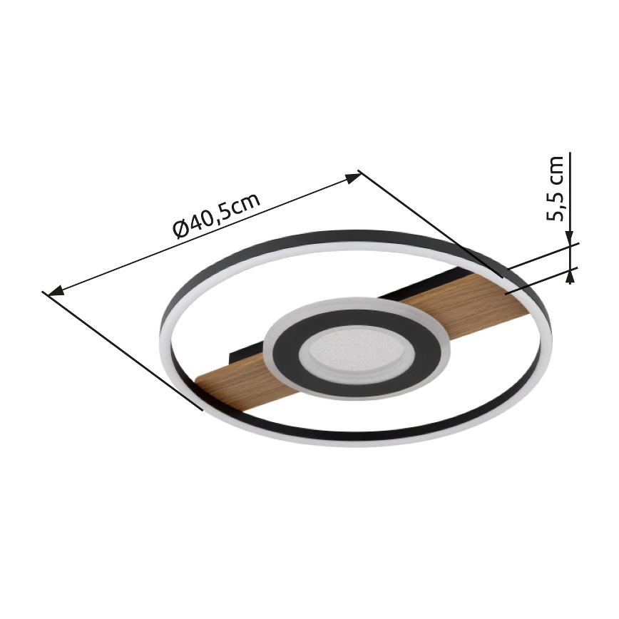 Globo - Стельовий LED світильник LED/24W/230V