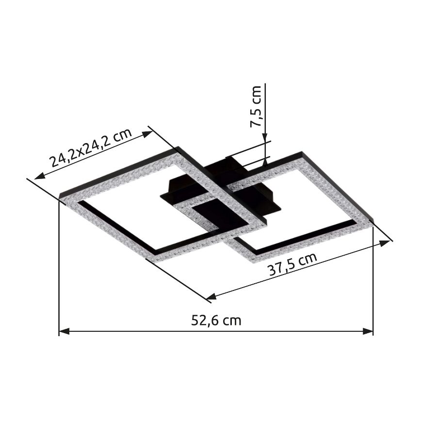 Globo - Стельовий LED світильник LED/20W/230V
