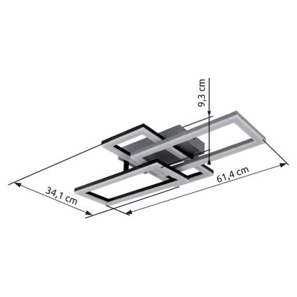 Globo - Стельовий LED світильник LED/24W/230V
