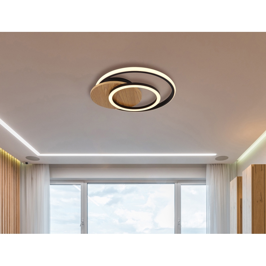 Globo - Светодиодный потолочный светильник LED/24W/230V черный