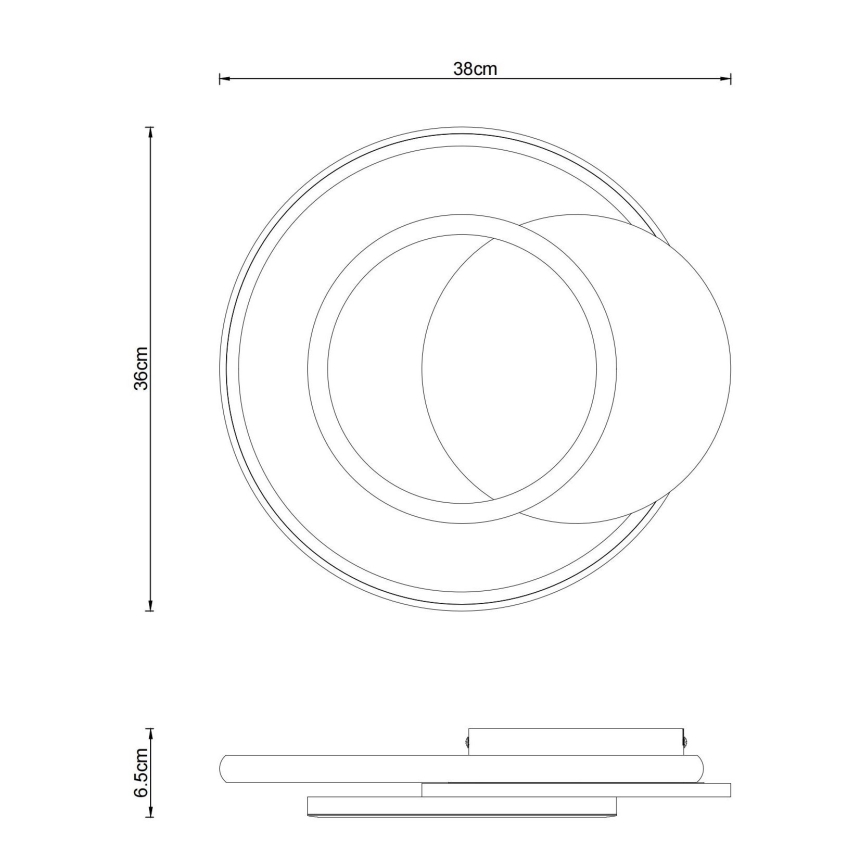 Globo - Светодиодный потолочный светильник LED/24W/230V