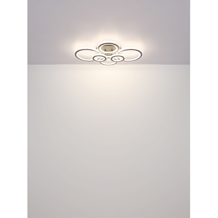 Globo - Светодиодный потолочный светильник с регулированием яркости LED/60W/230V 2700-6000K 56x78 см антрацит + дистанционное управление