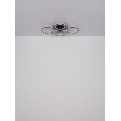 Globo - Светодиодный потолочный светильник с регулированием яркости LED/60W/230V 2700-6000K 56x78 см антрацит + дистанционное управление