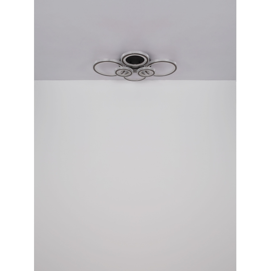 Globo - Светодиодный потолочный светильник с регулированием яркости LED/60W/230V 2700-6000K 56x78 см антрацит + дистанционное управление
