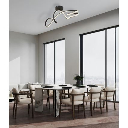 Globo - Светодиодная припотолочная люстра LED/30W/230V черный