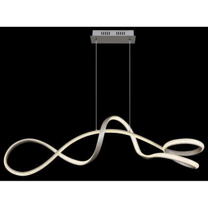 Globo - Светодиодная подвесная люстра LED/40W/230V матовый хром