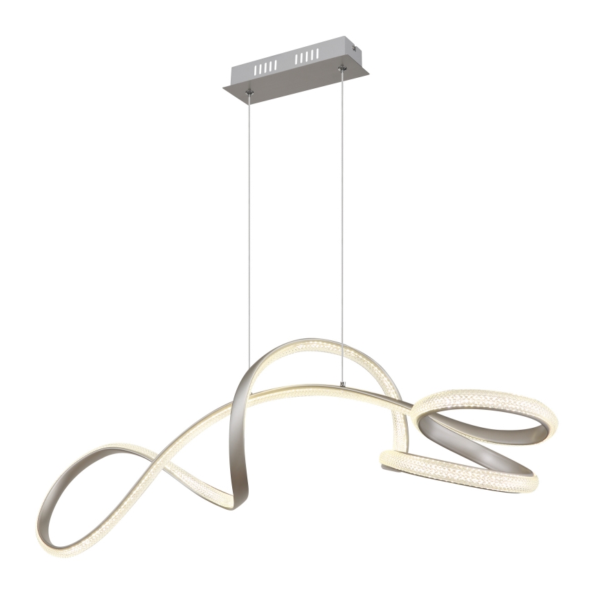Globo - Світлодіодна підвісна люстра LED/40W/230V матовий хром