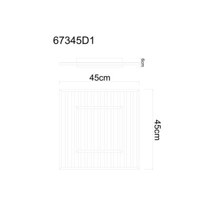 Globo - Стельовий LED світильник LED/36W/230V 3000K 45x45 см