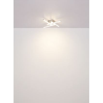 Globo - Светодиодный потолочный светильник LED/24W/230V 4000K матовый хром