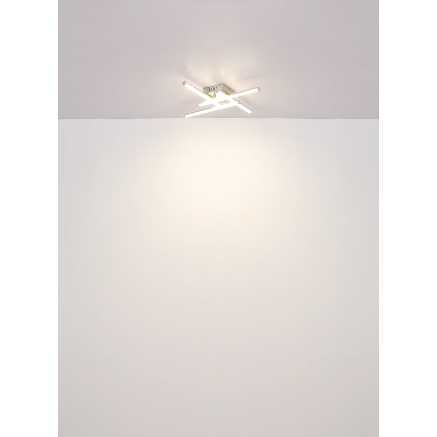 Globo - Светодиодный потолочный светильник LED/24W/230V 4000K матовый хром