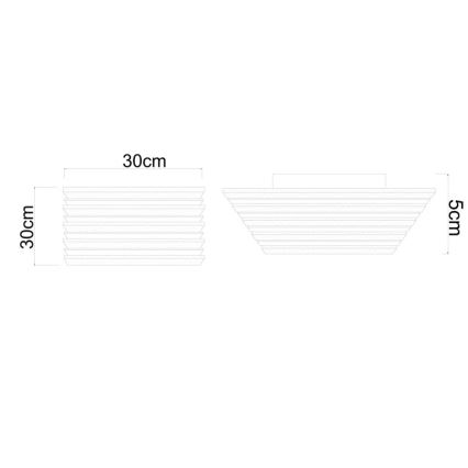 Globo - LED стельовий світильник LED/15Вт/230В 3000К 30x30 см