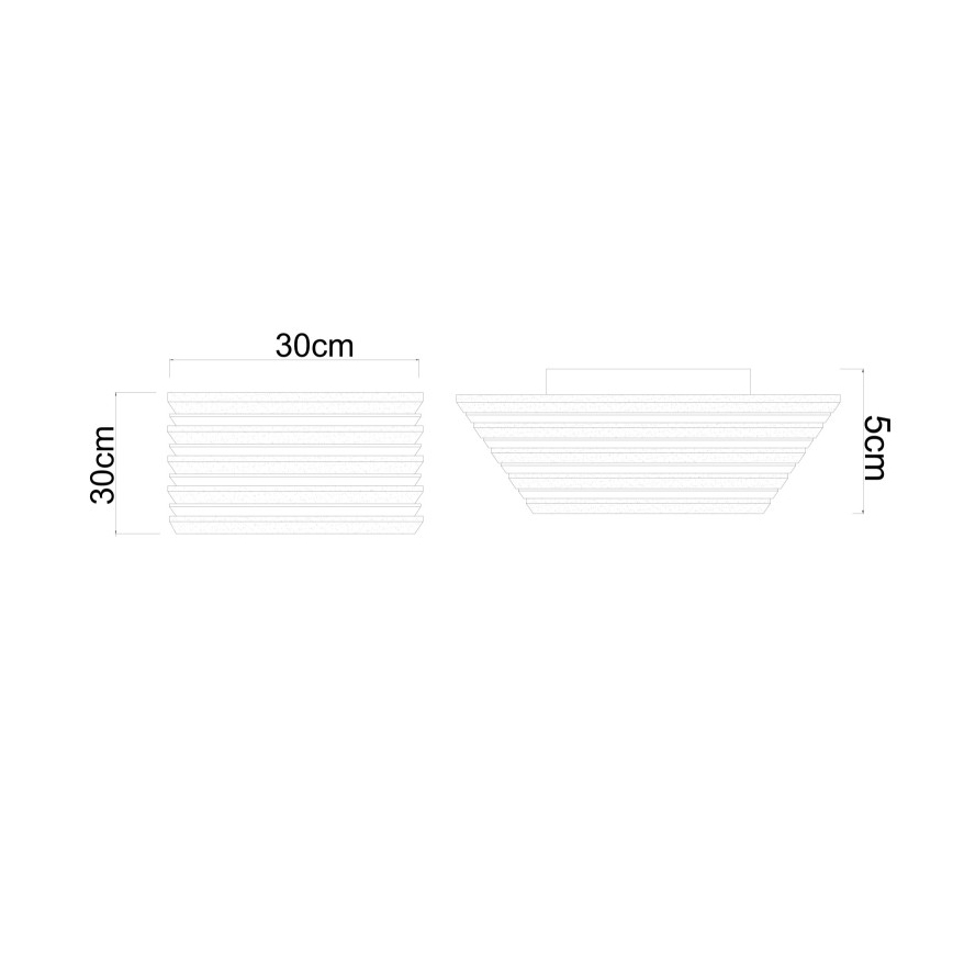 Globo - LED стельовий світильник LED/15Вт/230В 3000К 30x30 см