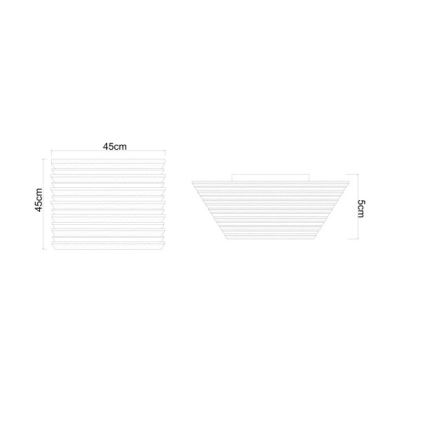 Globo - Стельовий LED світильник LED/30W/230V 3000K 45x45 см дерево