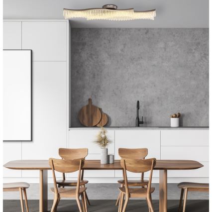 Globo - Светодиодный потолочный светильник LED/35W/230V 3200K 18x108 см матовый хром