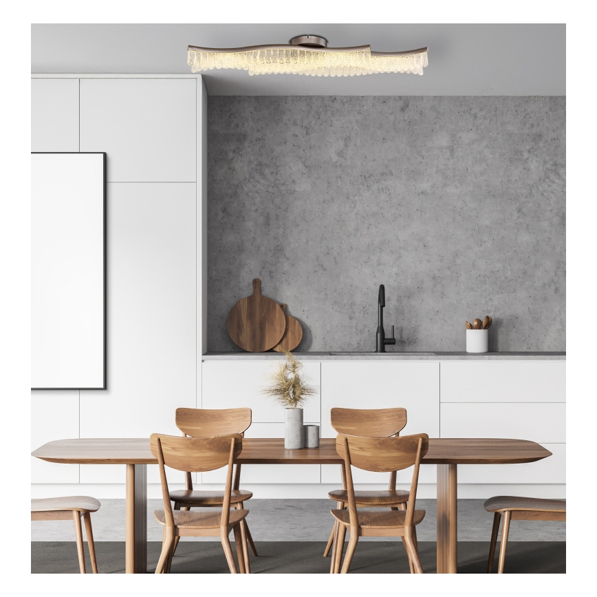 Globo - Светодиодный потолочный светильник LED/35W/230V 3200K 18x108 см матовый хром