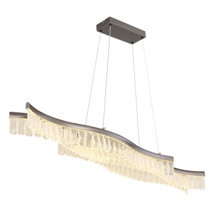 Globo - Світлодіодна підвісна люстра LED/35W/230V 3200K матовий хром