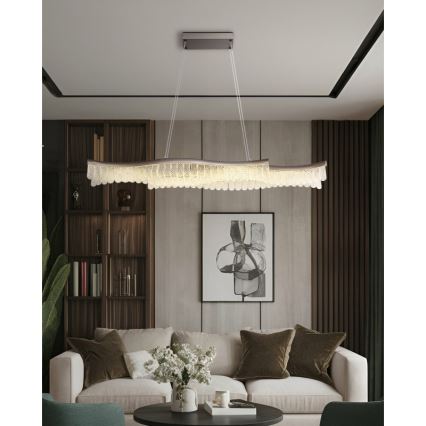 Globo - Світлодіодна підвісна люстра LED/35W/230V 3200K матовий хром