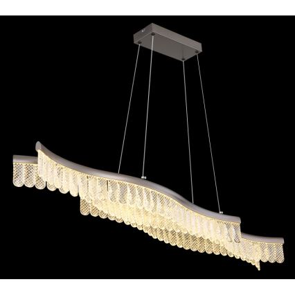 Globo - Світлодіодна підвісна люстра LED/35W/230V 3200K матовий хром