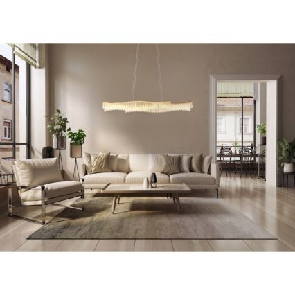 Globo - Светодиодная подвесная люстра LED/35W/230V 3200K золотистый