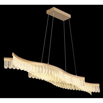 Globo - Светодиодная подвесная люстра LED/35W/230V 3200K золотистый