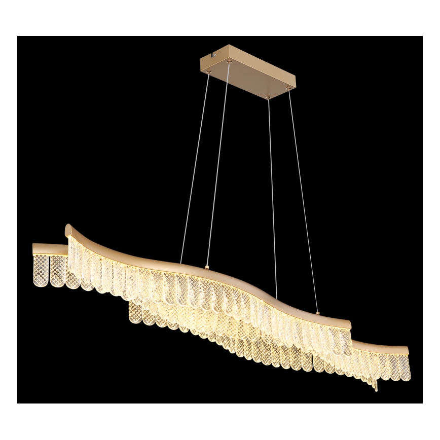 Globo - Светодиодная подвесная люстра LED/35W/230V 3200K золотистый