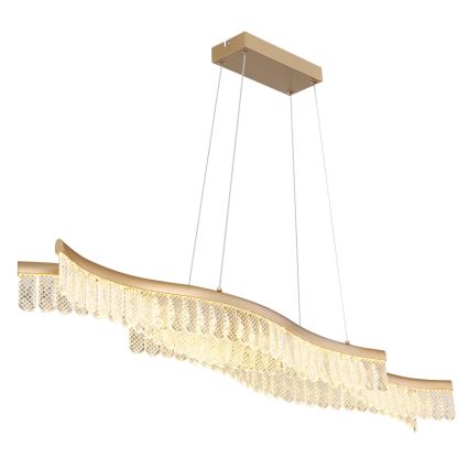 Globo - Светодиодная подвесная люстра LED/35W/230V 3200K золотистый