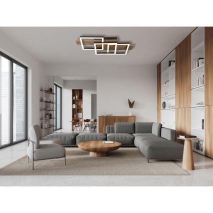 Globo - Стельовий LED світильник LED/24W/230V 3000K 33x58 см коричневий/чорний