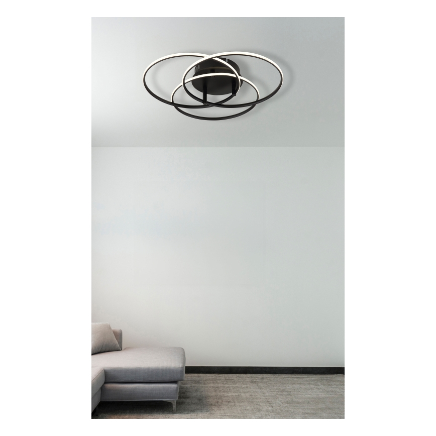 Globo - Стельовий LED світильник LED/40W/230V 4000K діаметр 45,6 см чорний