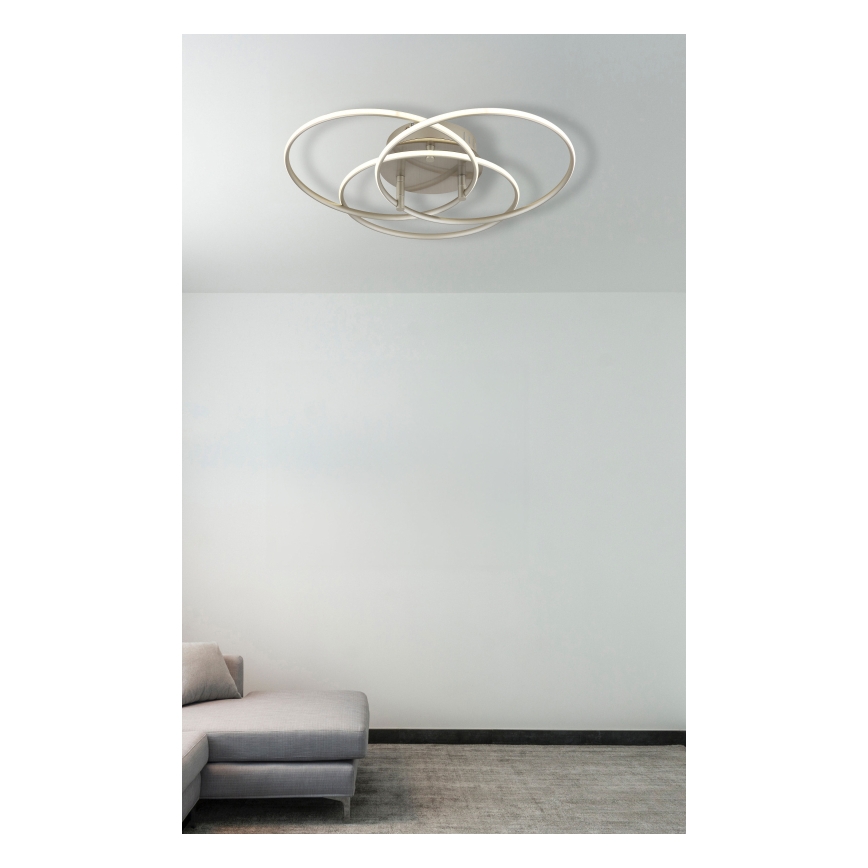 Globo - Стельовий LED світильник LED/40W/230V 4000K діаметр 45,6 см матовий хром