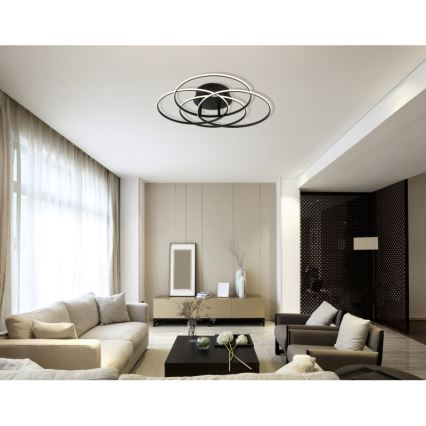Globo - Стельовий LED світильник LED/55W/230V 4000K діаметр 51,5 см чорний