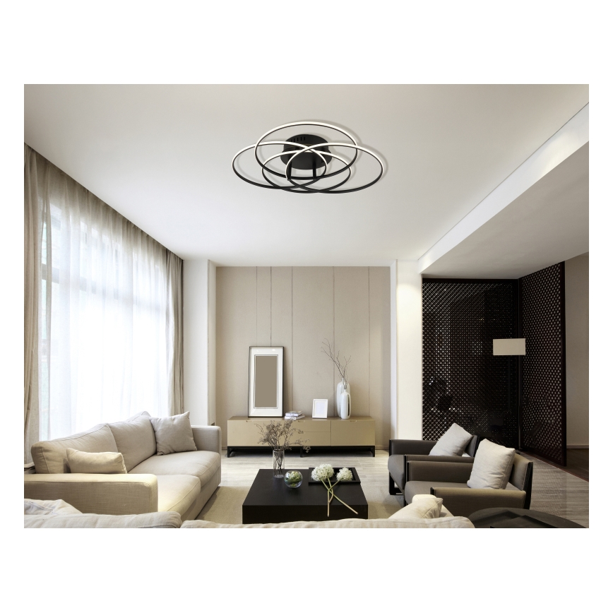 Globo - Стельовий LED світильник LED/55W/230V 4000K діаметр 51,5 см чорний