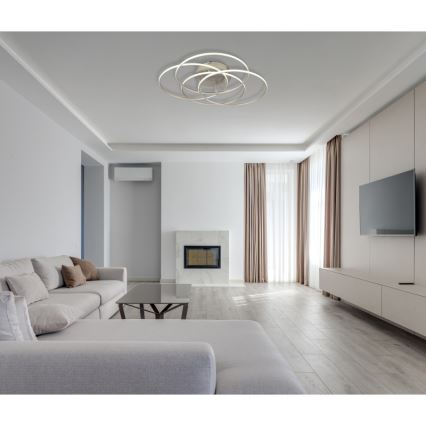 Globo - Стельовий LED світильник LED/55W/230V 4000K діаметр 51,5 см матовий хром