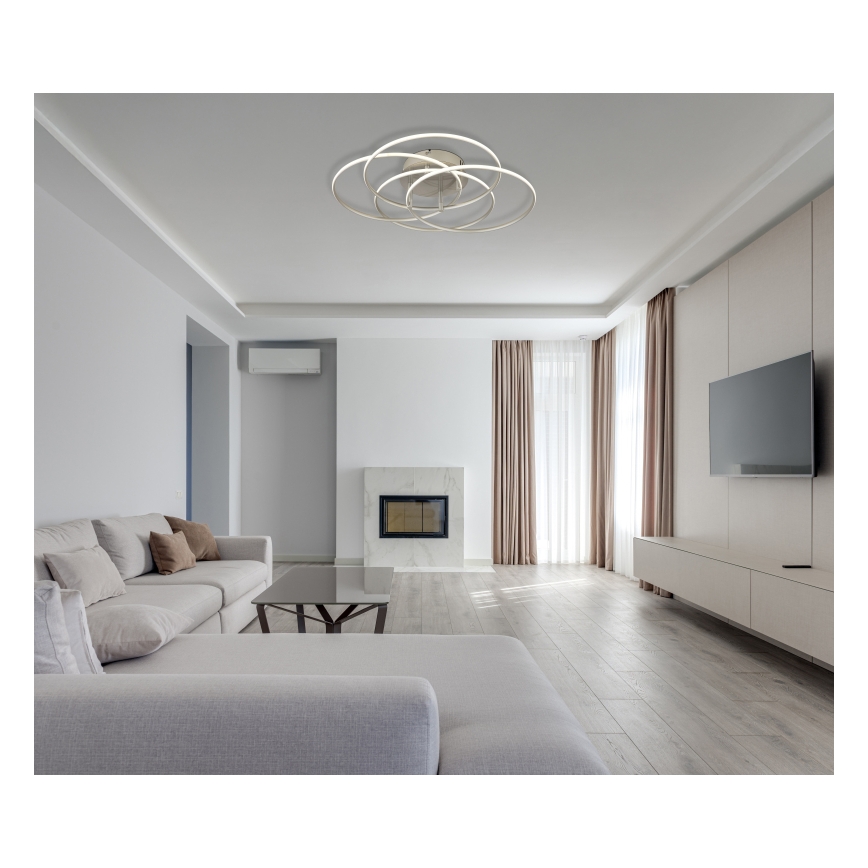 Globo - Стельовий LED світильник LED/55W/230V 4000K діаметр 51,5 см матовий хром