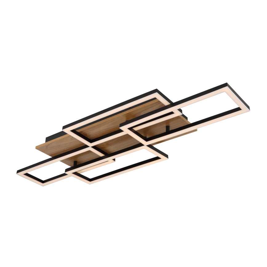 Globo - LED димований стельовий світильник LED/40W/230V 2700-6500K 32,5x87,5 cm коричневий/чорний + пульт дистанційного керування