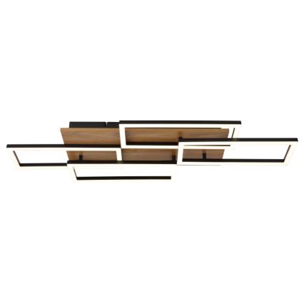 Globo - LED димований стельовий світильник LED/40W/230V 2700-6500K 32,5x87,5 cm коричневий/чорний + пульт дистанційного керування